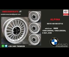 Cerchi alpina 6x 15 4x100 et12 bmw - 1