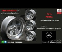 Cerchi AMG penta 8x 16 5x112 et11 mercedes