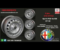 Cerchi GTA 6x14 et30 Alfa Romeo 105 Giulia GT 14