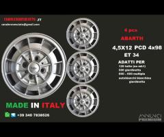 Cerchi abarth 4,5x 12 4x98 fiat 600 campagnolo