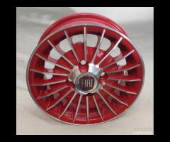 Cerchi grifo 12 pollici 4x98 ROSSO fiat 126 - 5