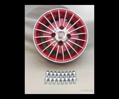 Cerchi grifo 12 pollici 4x98 ROSSO fiat 126 - 8