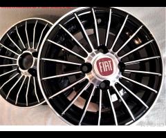 Cerchi grifo 4,5x 12 4x98 neri bianchi fiat 126 - 14