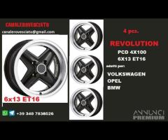 Cerchi revolite 6x 13 et16 4x100 vw opel bmw