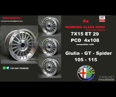 Cerchi 7X15 15 POLLICI Alfa Romeo GT Giulia Spider