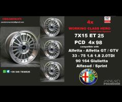 Cerchi 15 pollici AlfaRomeo Alfetta gtv 33 75 90