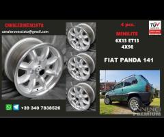 Cerchi Minilite 6x13 4x98 et13 fiat panda raid 4x4