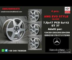 Cerchi AMG EVO SILVER 7,5X17 5x112 et37 mercedes