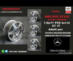 Cerchi AMG EVO DIAMANTE 7,5X17 5x112 et37 mercedes