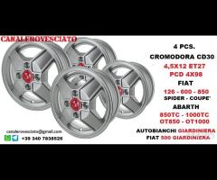 Cerchi Cromodora CD30 4,5x12 4x98 fiat 126 600 850