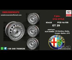 Cerchi gta 6x 15 4x108 et29 alfa romeo GIULIA