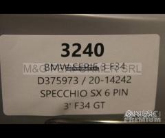 Bmw 3' f34 gt specchio sx 6 pin | 3240 - 8