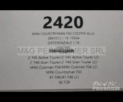 Mini f60 differenziale 1,74 | 2420 - 8