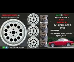 Cerchi ronal a1 style 7x 15 4x108 et25 alfa romeo