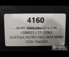 Bmw x4 g02 scatola filtro dell'aria | 4160 - 7