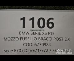 Bmw x5 f15 mozzo fusello bracci post dx | 1106 - 4