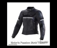 MACNA Giacca Moto Pelle Daisy Donna Nera