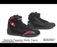 Scarpe Moto Sport FORMA GENESIS Nere - Rosso - 1