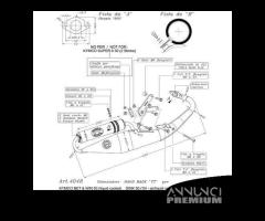 Scarico Leovince HAND MADE TT Kymco 50 2t