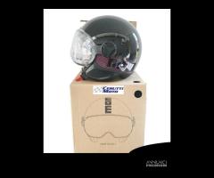 CASCO MOMO FGTR CLASSIC E2206 STRIPES BLACK/FUCSIA