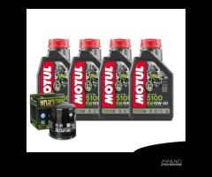 Kit tagliando 4 motul 5100 + filtro