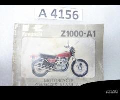 Kawasaki Z 1000 A1 manuale del proprietario ingles - 1