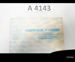 Honda FT 500 manuale del proprietario inglese fran - 1