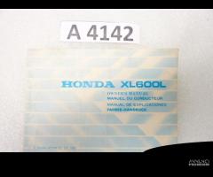 Honda XL 600 L manuale del proprietario inglese fr - 1