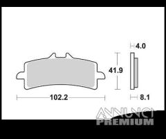 Kit 2 coppie pastiglie freno anteriori Sbs racing