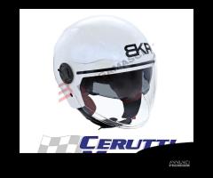 Casco Jet bianco perla BKR 3 omologazione 22-06