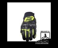 Guanti sf3 five black white / black yellow fluo