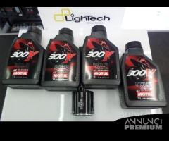 Stock tagliando 4 litri motul 300V + filtro