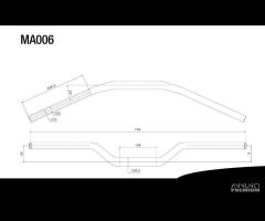 Manubrio sezione variabile rizoma ma006b