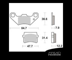 Pastiglie freno anteriori SBS vent / quad / pgo - 1