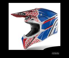 Casco Airoh Wraap Idol Red / Blue Gloss