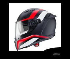 Casco Caberg Avalon Blast matt black/white/red - 1