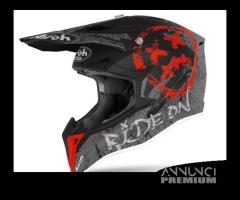 Casco Airoh Wraap Smile Red Matt