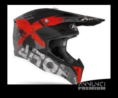 Casco Airoh Wraap Smile Red Matt