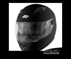 Casco integrale kappa 27 matt black / grey - red