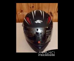 Casco integrale kappa 27 matt black / grey - red