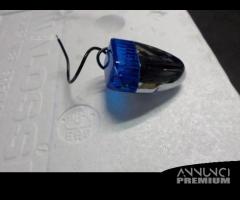 Fanalino custom cromato miki lente blu