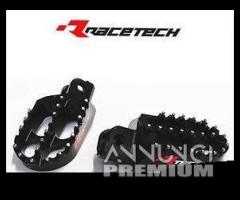 Pedane poggiapiedi rtech alluminio nero honda crf