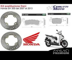 Kit freni completo honda sh 300 dal 2007