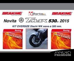 Kit 3 dischi freno braking wave + pastiglie 530