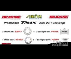 Kit 3 dischi braking wave + pastiglie tmax 2008