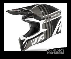 Casco Airoh Wraap Broken Anthracite Matt