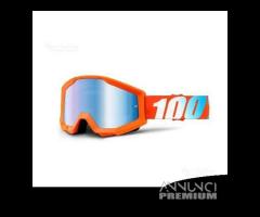 Maschera 100% cross strata orange specchio - 1