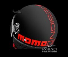 Casco momo design fgtr nero opaco e arancione fluo - 2