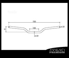 Manubrio sterzo rizoma ma001 ( riser 22 mm. ) - 6