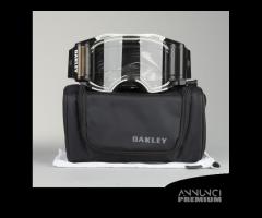 Maschera oakley airbrake mx bianca / nera roll off